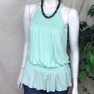 Kenar Mint Green Halter Tank Top